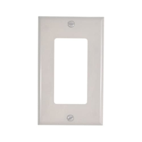 Leviton Decora Wall Plate, 1 Gang, White